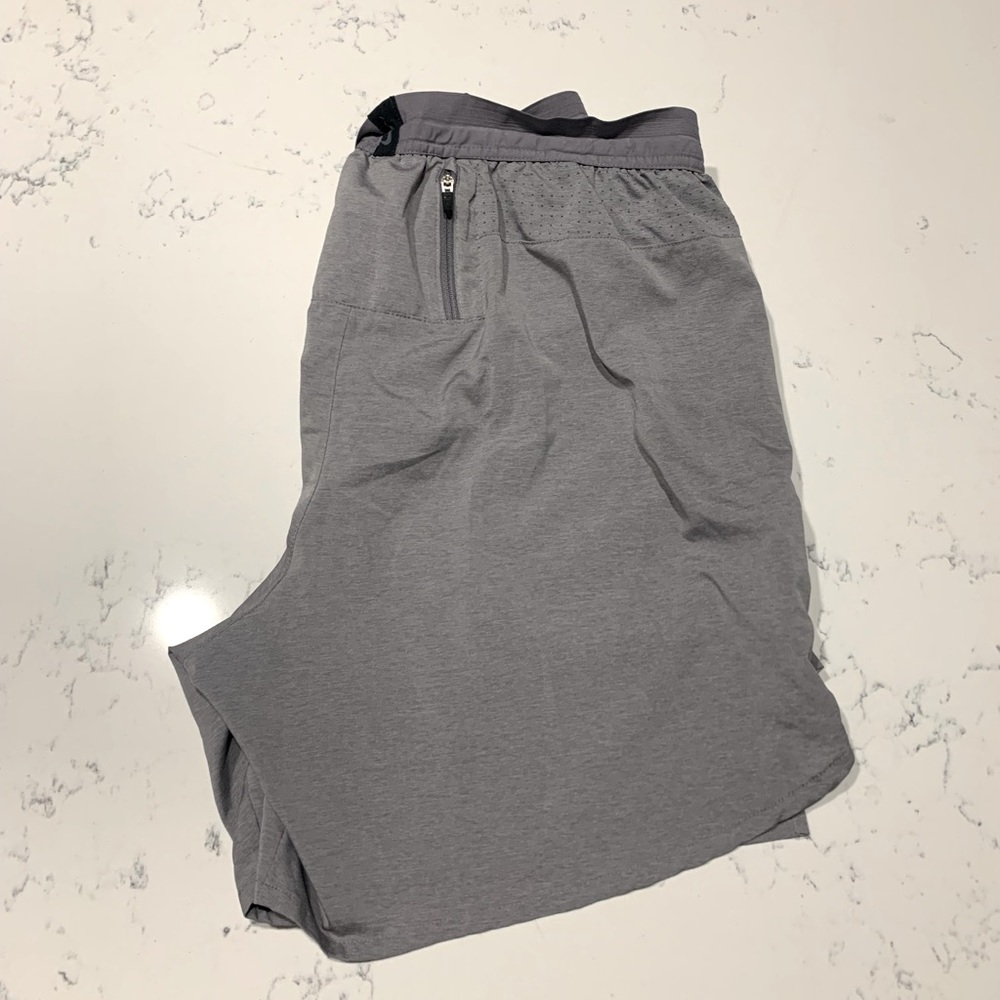 Mens Nike Running Shorts Grey Size Large